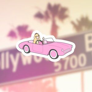 Hollywood Doll Sticker,3 inches big 3/10% off